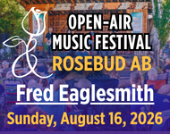 Open-Air Music festival featuring Fred Eaglesmith – August 16th