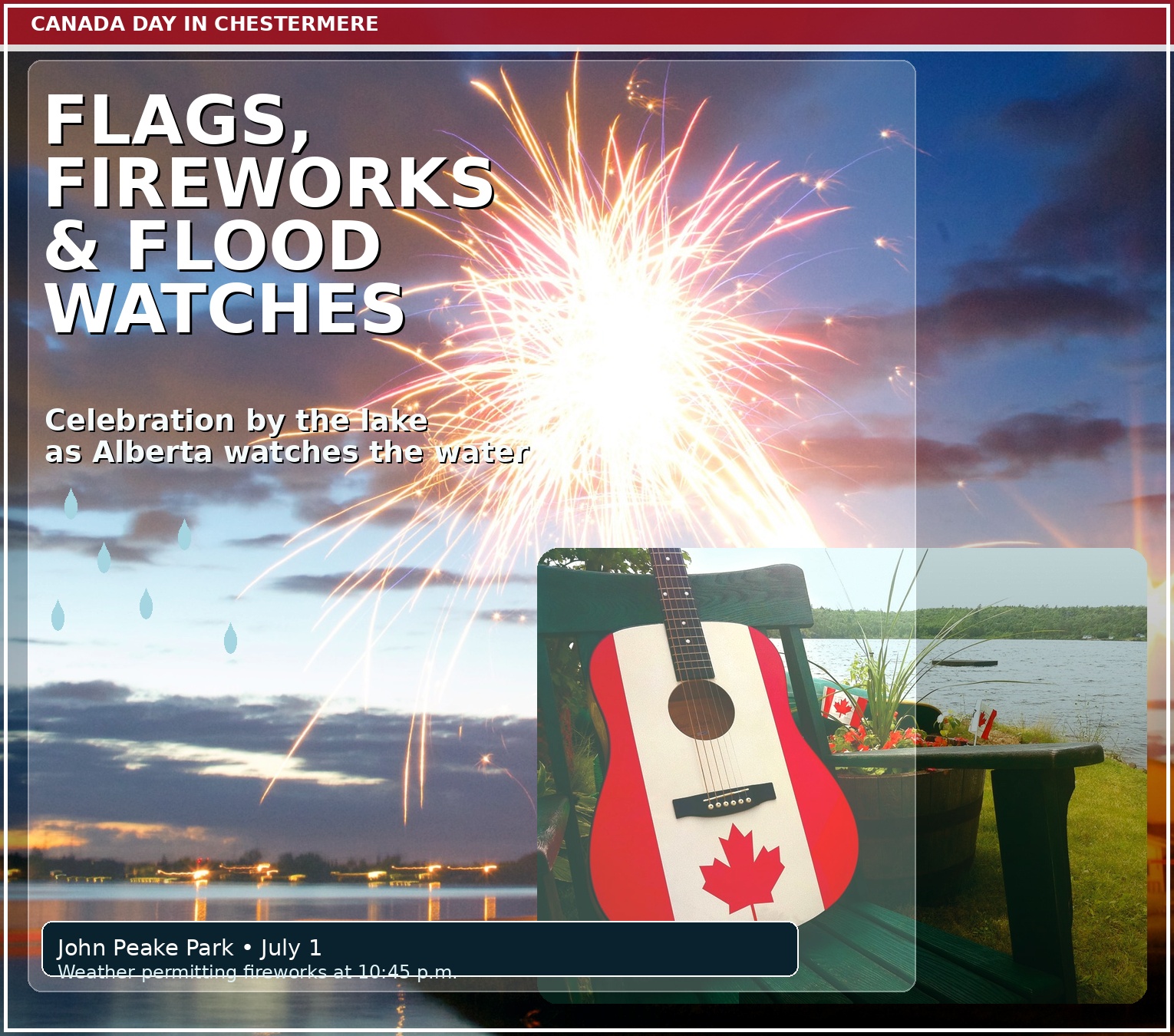 Chestermere Canada Day Set Against Alberta Flood Watch