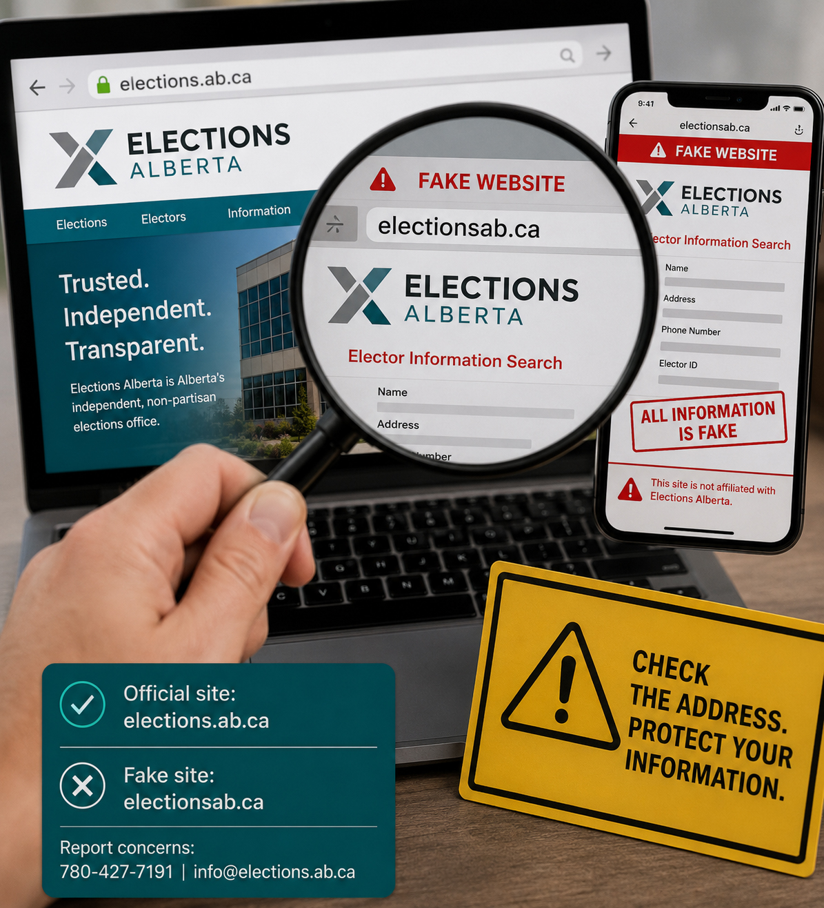 Elections Alberta Warns Voters About Impostor Website